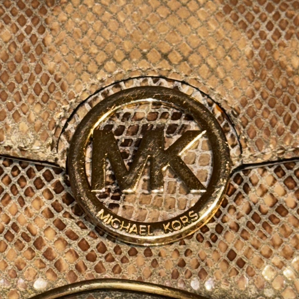 2 For 1 Michael Kors Python Bag And Matching Wall… - image 7